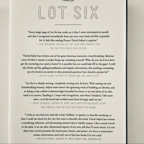 BOOK, Lot Six, A Memoir by David Adjmi, Non-Fiction, Hardcover with Jack… - Picture 15 of 15